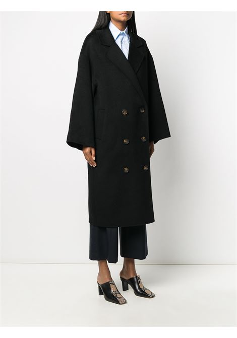 Cappotto Borneo in lana in nero Loulou Studio - donna LOULOU STUDIO | BORNEOBLK